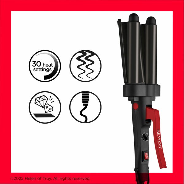 Bild 3 von Revlon Welleneisen Wave Master TURMALIN-KERAMIKBESCHICHTUNG, Jumbo-Welleneisen