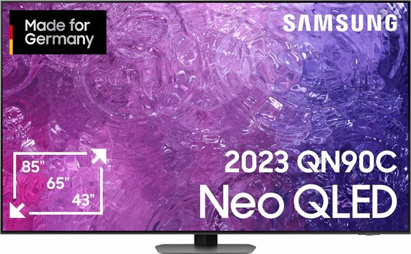 Bild 1 von Samsung GQ85QN90CAT QLED-Fernseher (214 cm/85 Zoll, 4K Ultra HD, Smart-TV, Dolby Atmos & OTS+, Gaming Hub, Neo Quantum HDR+, Neural Quantum Prozessor 4K, Smart Hub & Gaming Hub)