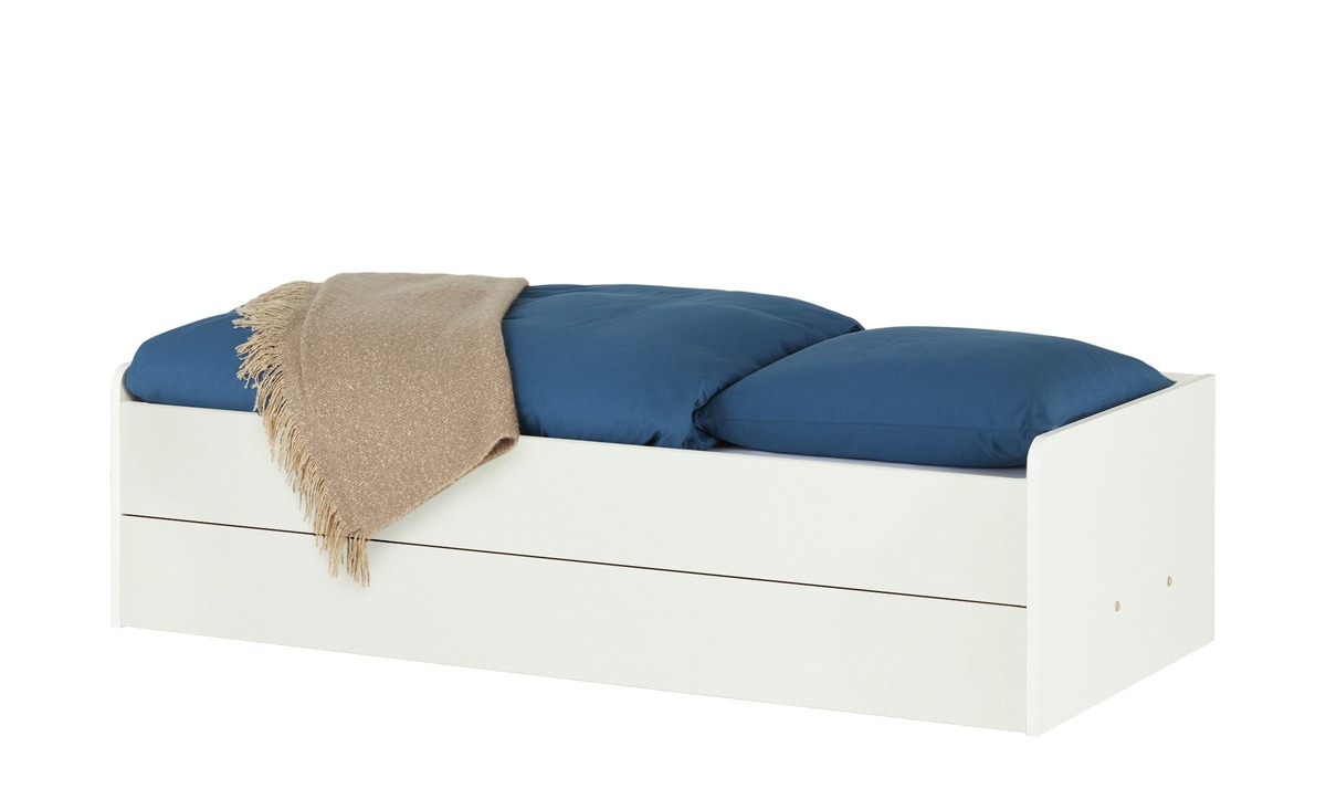 Bild 1 von Stauraumbett  Grow Up weiß Maße (cm): B: 127 H: 54,5 Jugendmöbel