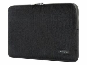 Tucano Velluto Second Skin, Schutzhülle für MacBook 16", cord, schwarz