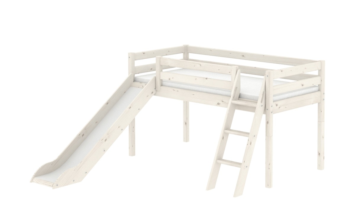 Bild 1 von FLEXA Classic-Hochbett, halbhoch  Flexa weiß Maße (cm): B: 249 H: 120 Kindermöbel