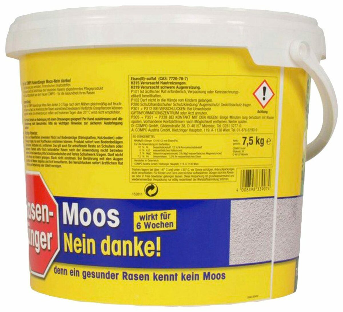 Bild 2 von Compo Rasendünger Moos - Nein danke!, 7,5 kg, für 300 m²