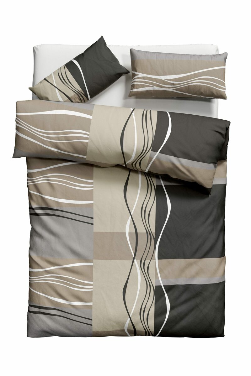 Bild 2 von Bettwäsche Kelian in Gr. 135x200 oder 155x220 cm, my home, Polycotton, 2 teilig, in verschiedenen Qualitäten, gemusterte Bettwäsche aus Baumwolle