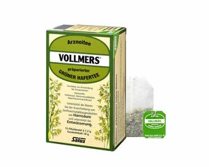 Vollmers präparierter Grüner Hafertee 15 Filterbeutel