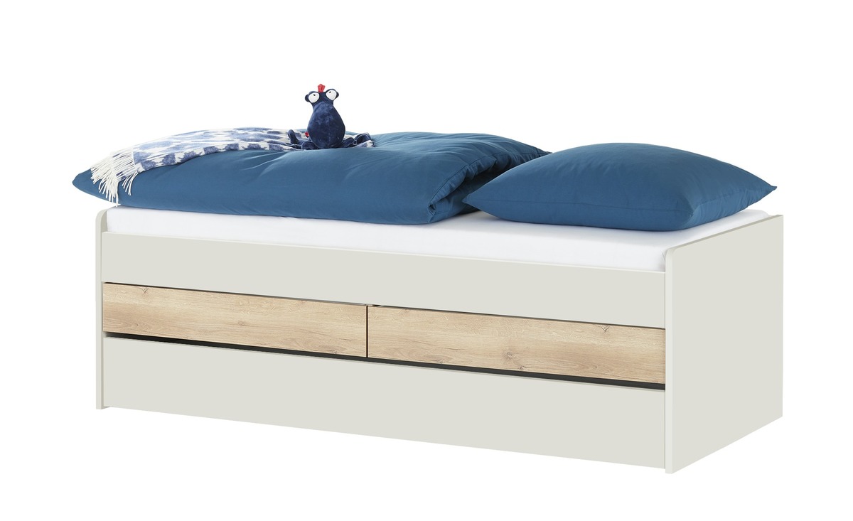 Bild 1 von Duobett mit Stauraum  Grow Up grau Maße (cm): B: 127 H: 66 Jugendmöbel