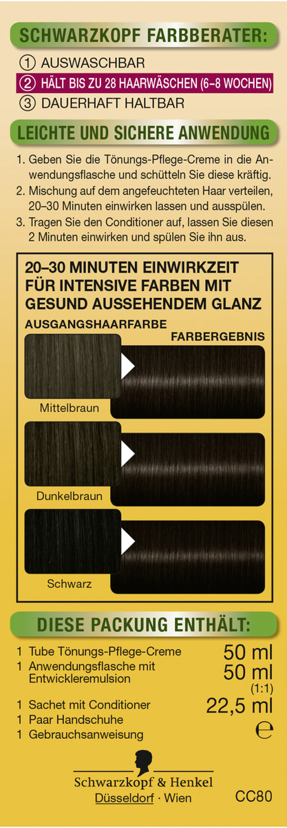 Bild 2 von Schwarzkopf Country Colors Intensiv-Tönung 80 Arabia Schwarzbraun