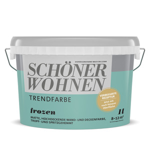 Trendfarbe 'Frozen' blau matt 1 l