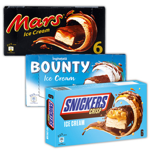 Mars/ Bounty/ Snickers Eisriegel 6er Pack