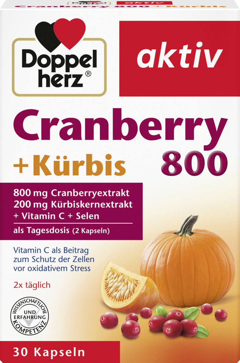 Bild 2 von Doppelherz aktiv Cranberry + Kürbis + Vitamin C + Selen