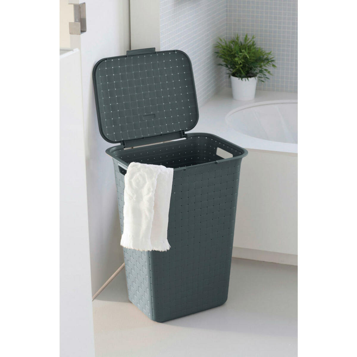 Bild 1 von Curver Wäschebox dunkelgrau B/H/L: ca. 43x58x33,5 cm