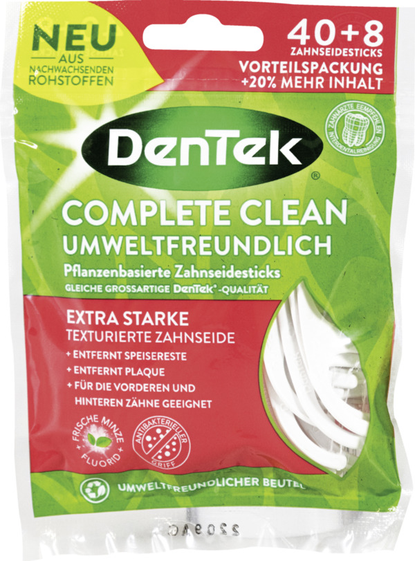 Bild 1 von DenTek Eco Complete Clean Zahnseide-Sticks