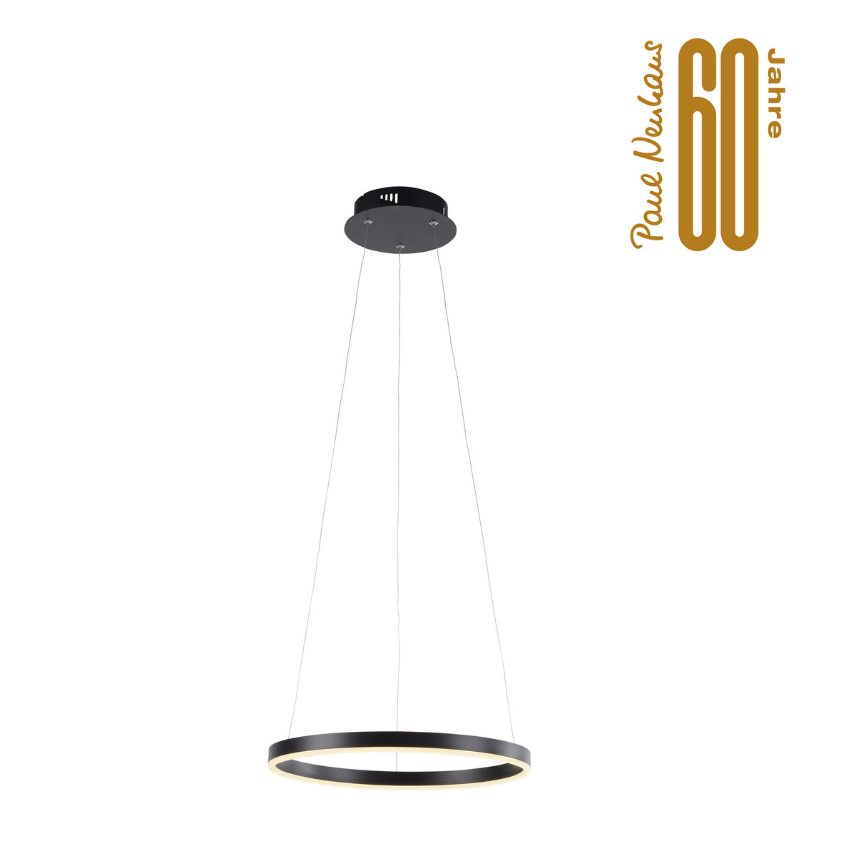 Bild 1 von Leuchten Direkt LED-Pendelleuchte 'Ritus' anthrazit Ø 39,3 x 120 cm 23,5 W