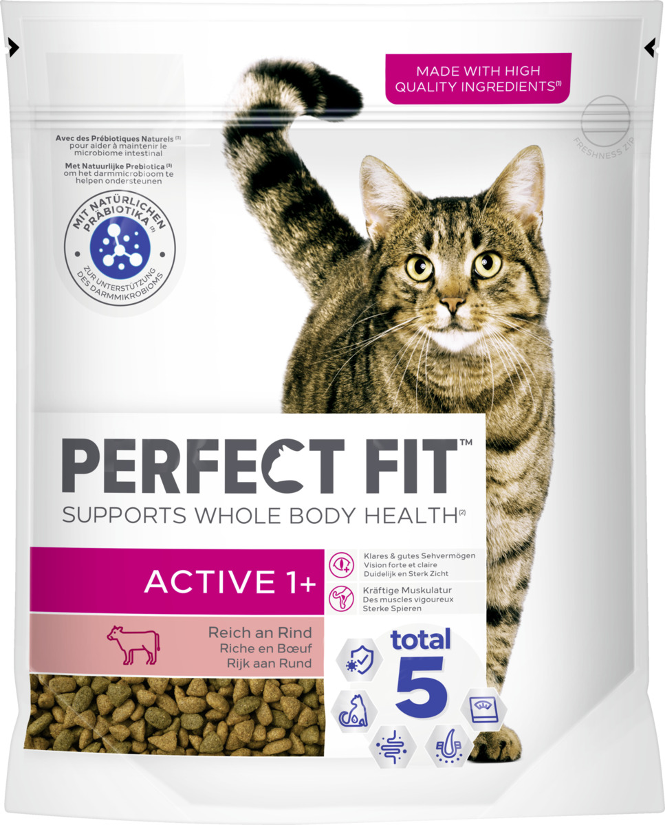 Bild 1 von Perfect Fit Katze Trockenfutter Active 1+ mit Rind