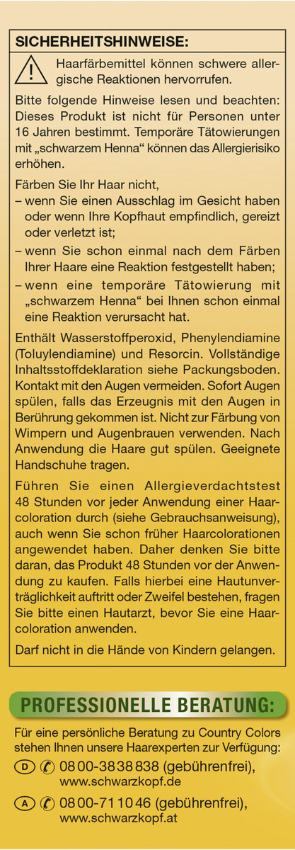 Bild 1 von Schwarzkopf Country Colors Intensiv-Tönung 80 Arabia Schwarzbraun