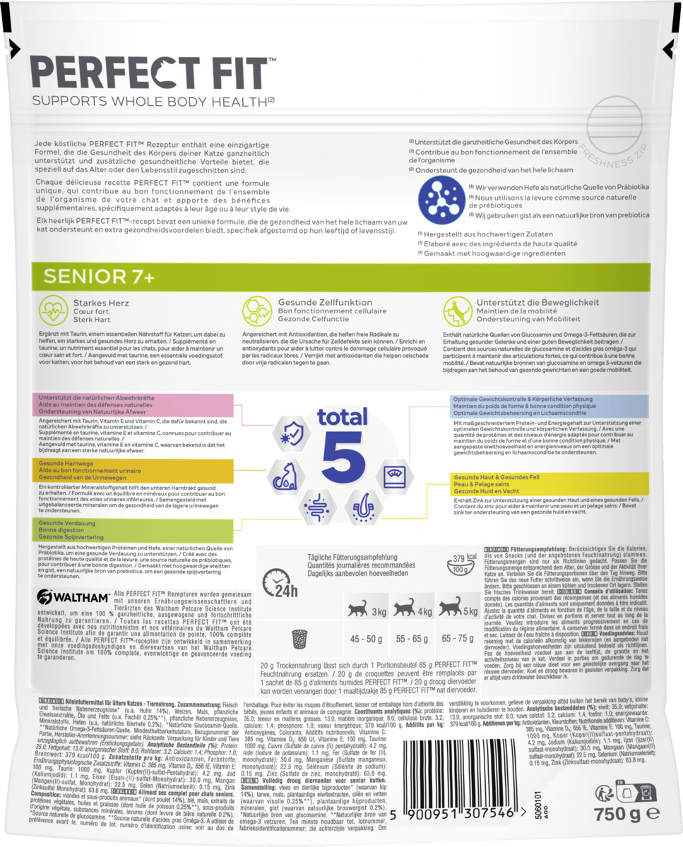 Bild 2 von Perfect Fit Katze Trockenfutter Senior 7+ mit Huhn