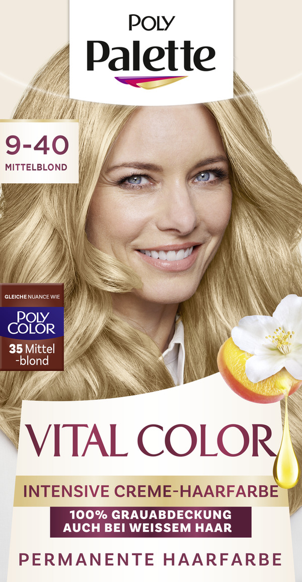 Bild 1 von Poly Palette Vital Color Intensive Creme-Haarfarbe 9-40 Mittelblond