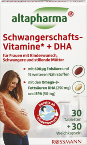 altapharma Schwangerschafts-Vitamine* + DHA