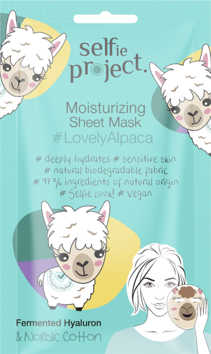 Bild 1 von Selfie Project Feuchtigkeitsspendende Tuchmaske #LovelyAlpaca