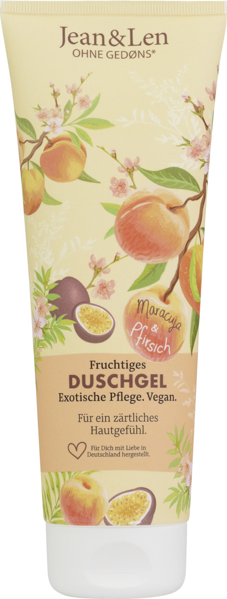 Bild 1 von Jean&Len Fruchtiges Duschgel Pfirsich & Maracuja