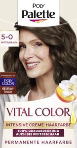 Poly Palette Vital Color Intensive Creme-Haarfarbe 5-0 Mittelbraun