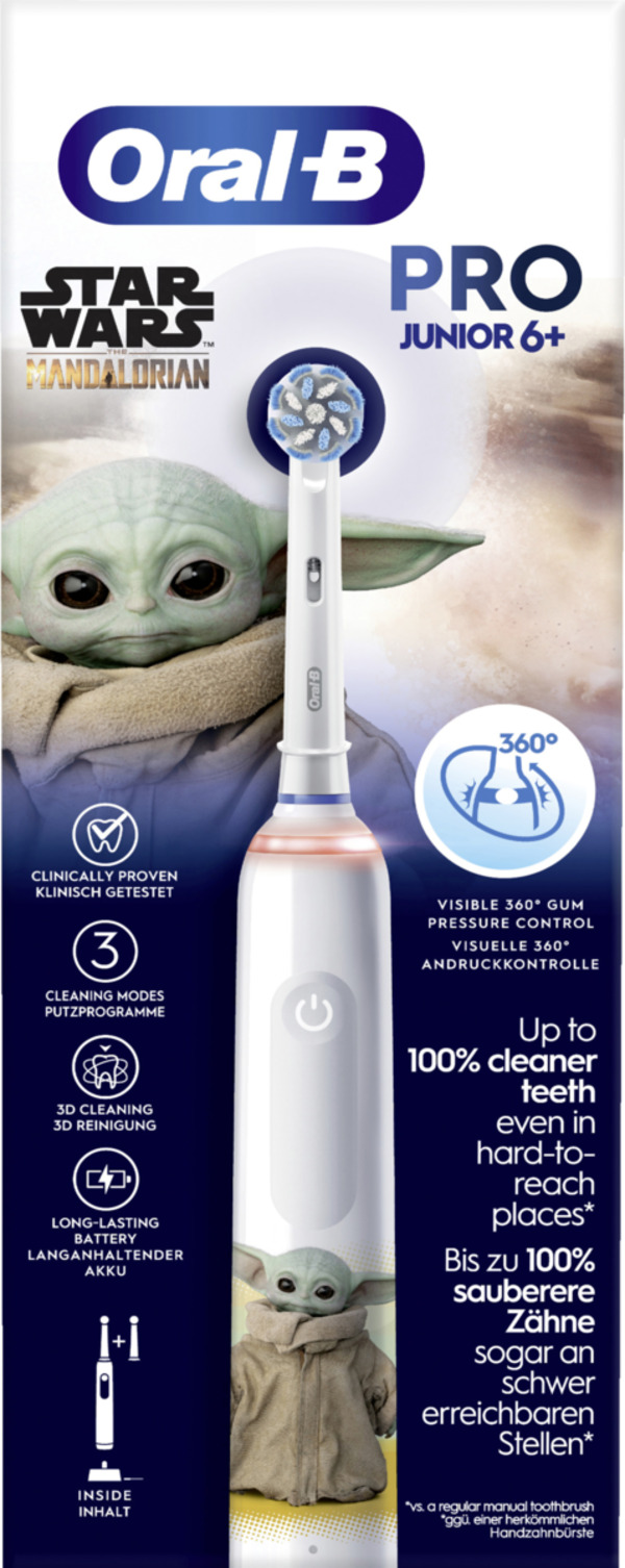 Bild 1 von Oral-B Elektrische Zahnbürste Junior Pro Grogu/Starwars