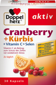 Doppelherz aktiv Cranberry + Kürbis + Vitamin C + Selen