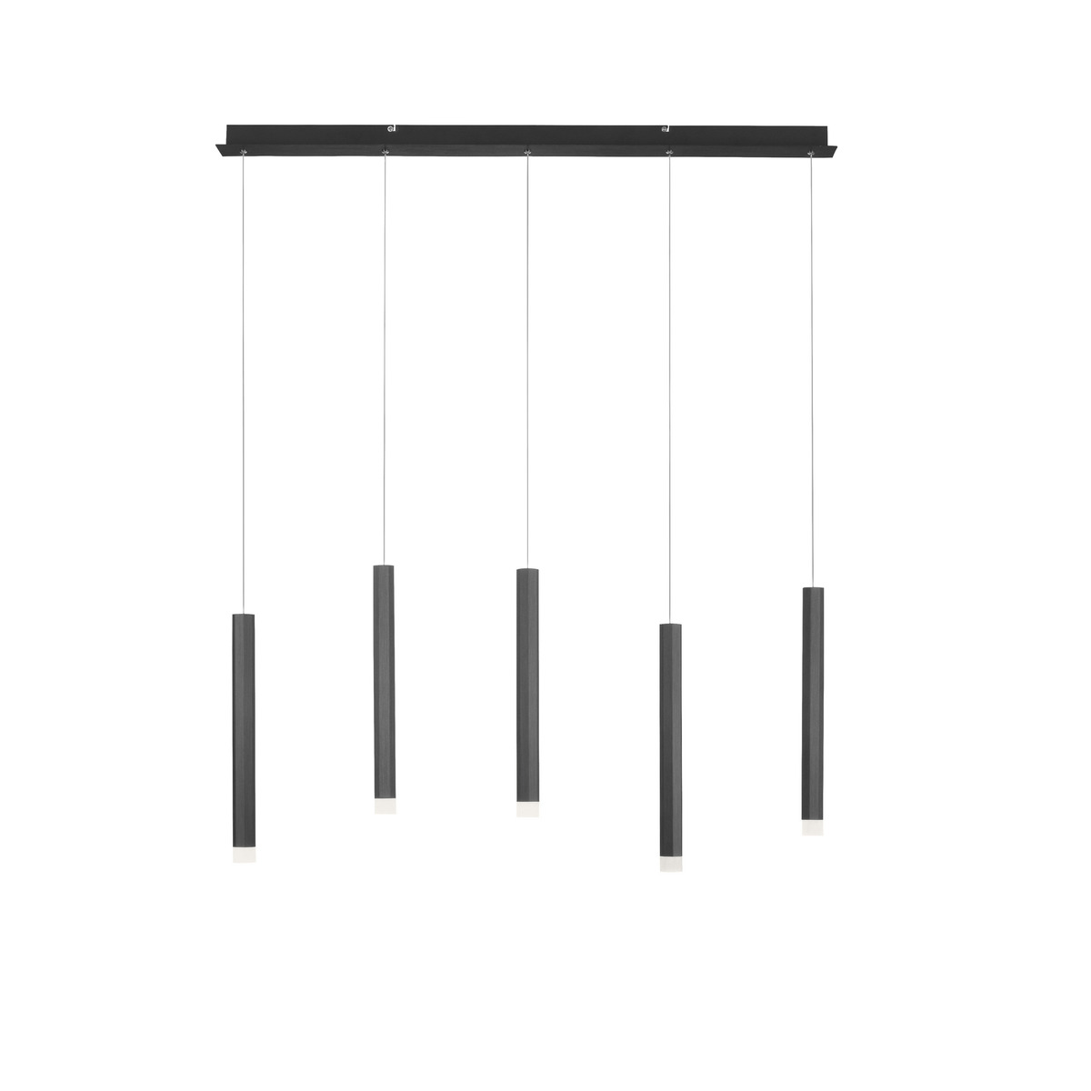 Bild 1 von Leuchten Direkt LED-Pendelleuchte 'Bruno' schwarz 8 x 12 x 100 cm