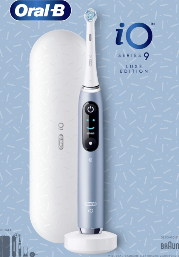 Bild 1 von Oral-B Elektrische Zahnbürste iO Series 9 Aqua Marine Luxe Edition