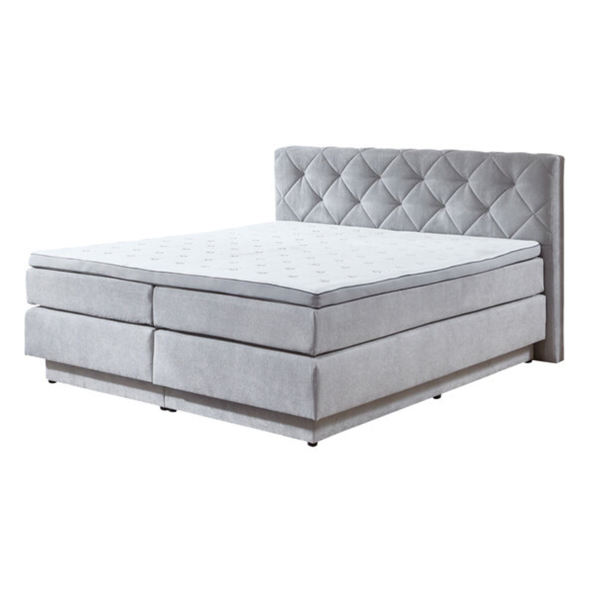 Bild 1 von Boxspringbett Premium mit Bettkasten, hellgrau, 180 x 200 cm