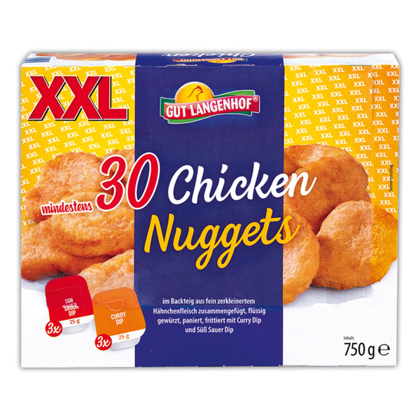 Bild 1 von Gut Langenhof Chicken Nuggets in der Box XXL