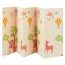 Bild 1 von Juskys Kinder Spielmatte Jakob 180x200 cm Tiere - XXL Matte Schaumstoff - faltbar & soft - Beige