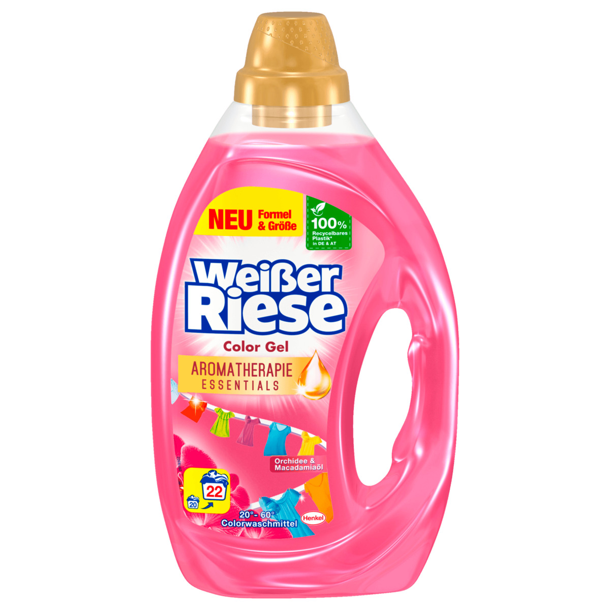 Bild 1 von Weißer Riese Color Gel Aromatherapie Essentials Orchidee & Macadamiaöl 1,1l, 22WL