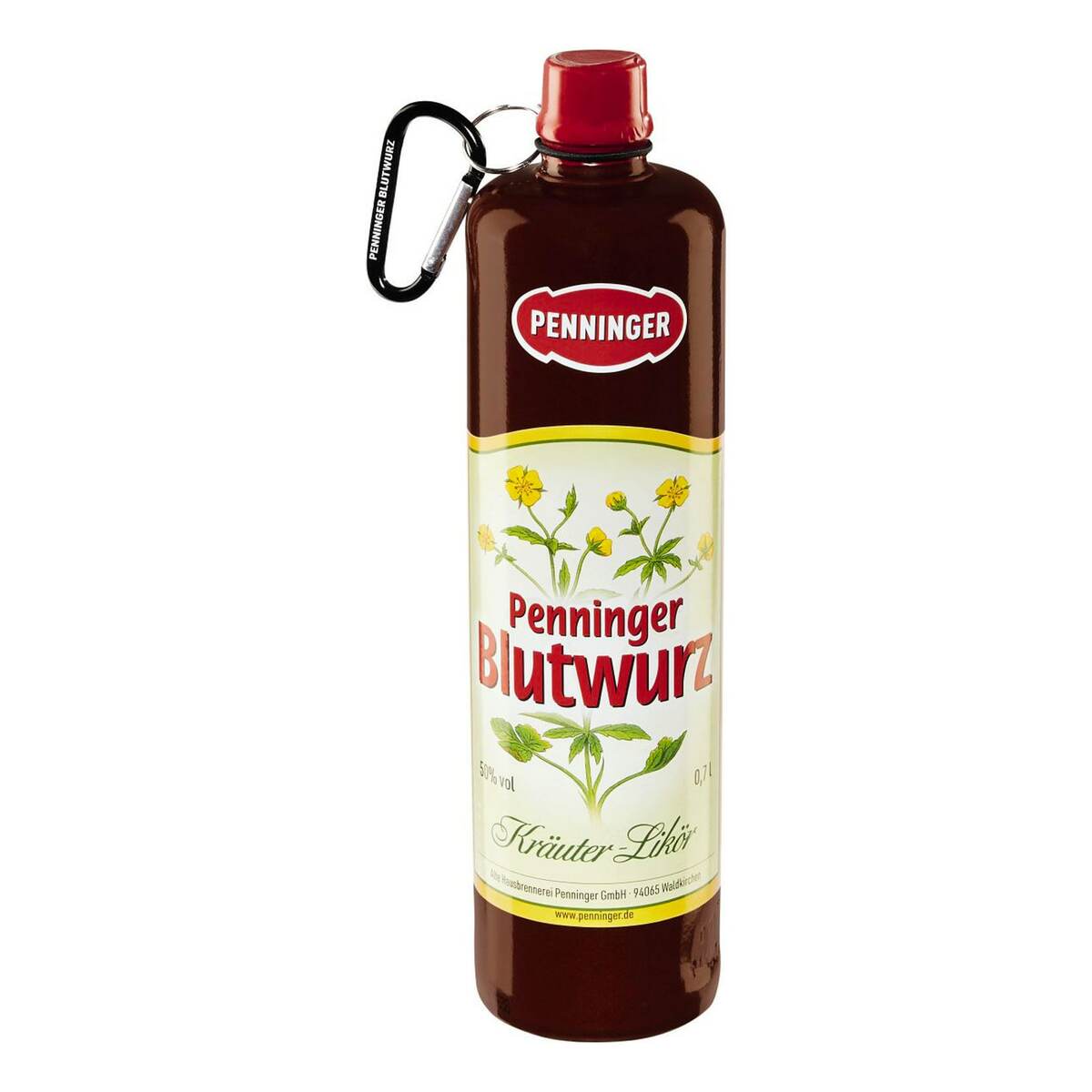 Bild 1 von Penninger Blutwurz + Karabineranhänger gratis 50,0 % vol 0,7 Liter