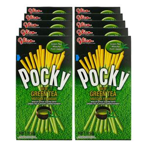 Pocky Green Tea Matcha 33 g, 10er Pack