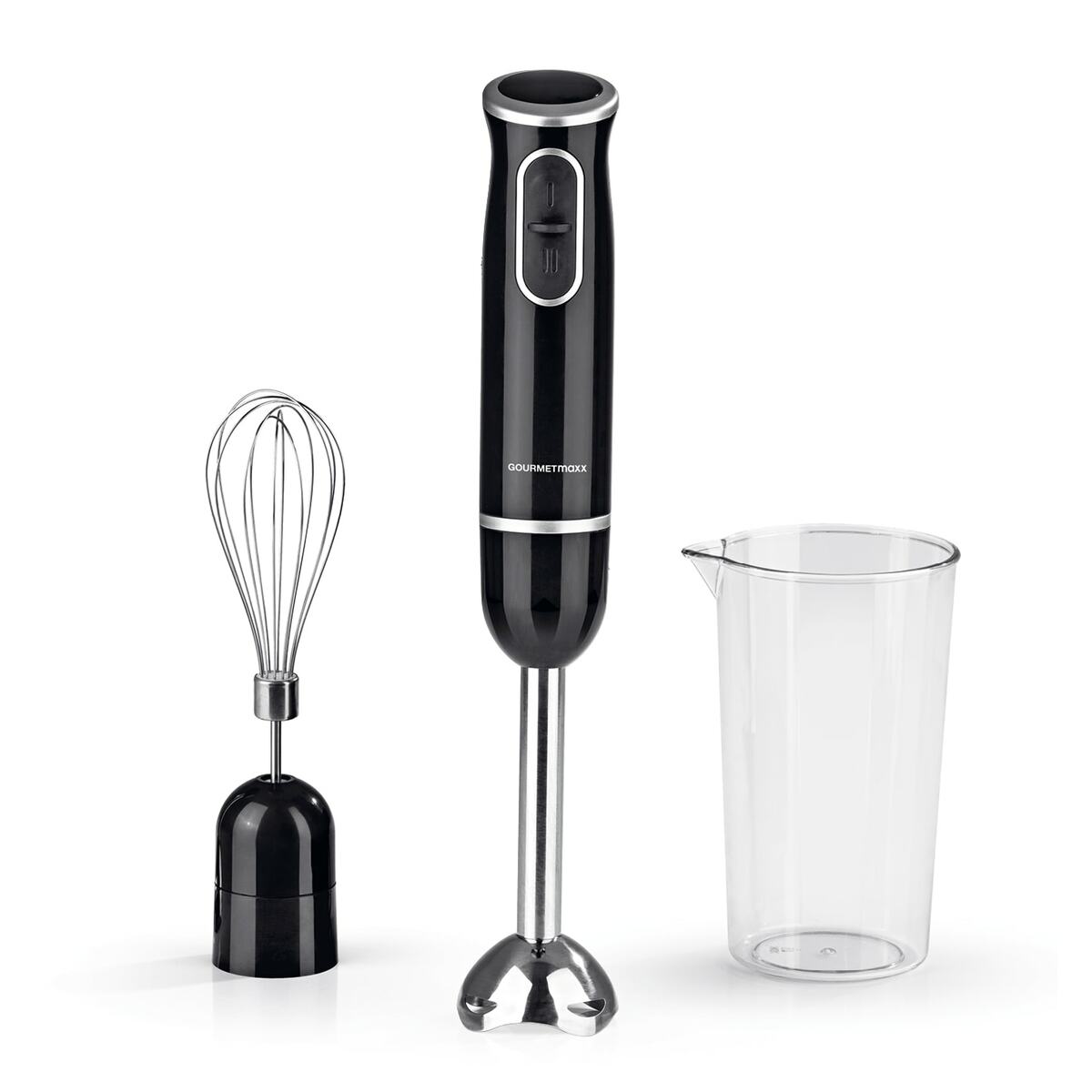 Bild 1 von GOURMETmaxx Stabmixer 2in1 3-tlg. 600W schwarz/chrom