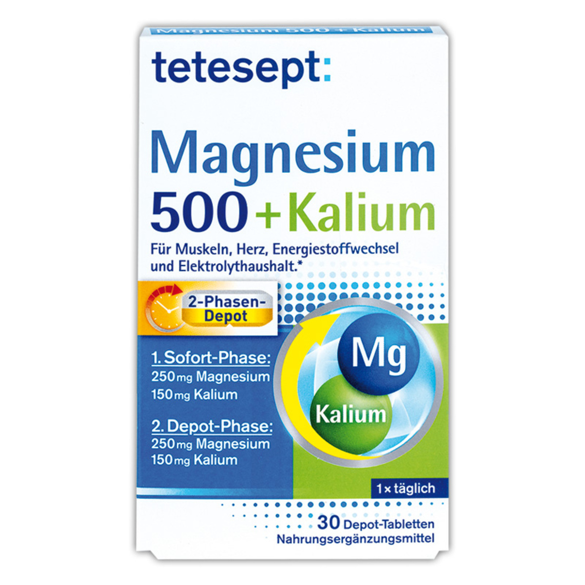 Bild 1 von Tetesept Magnesium 500 + Kalium