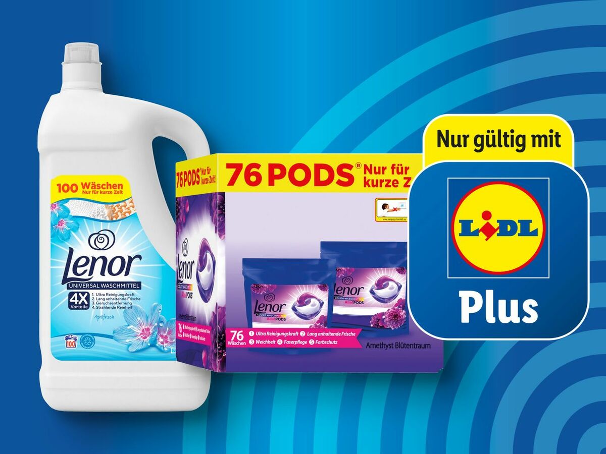 Lenor Waschmittel 76/100 Wäschen von Lidl ansehen!