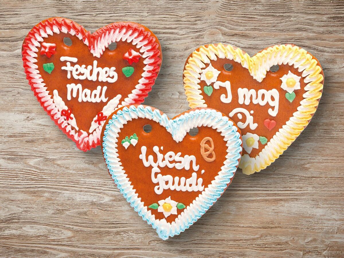 Bild 1 von Alpenfest Lebkuchen Spruchherzen