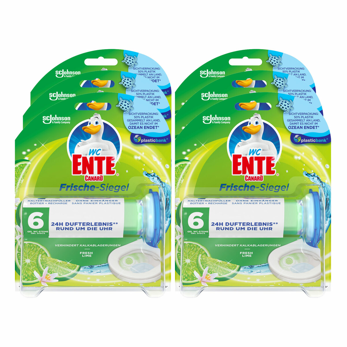 WC Ente Frische Siegel Original Fresh Lime 36 Ml 6er Pack Von Netto