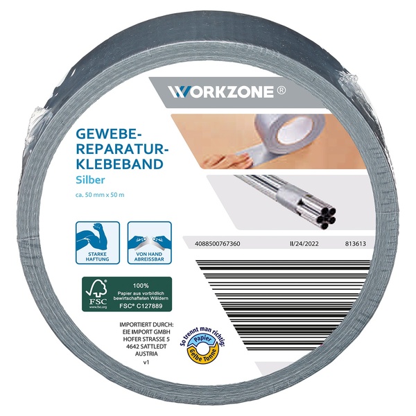 Bild 2 von WORKZONE Gewebereparaturband 50 m