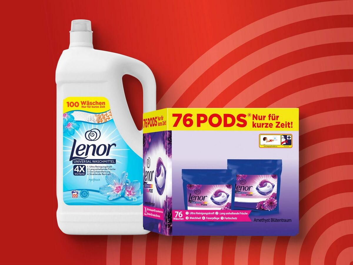Lenor Waschmittel 76/100 Wäschen von Lidl ansehen!