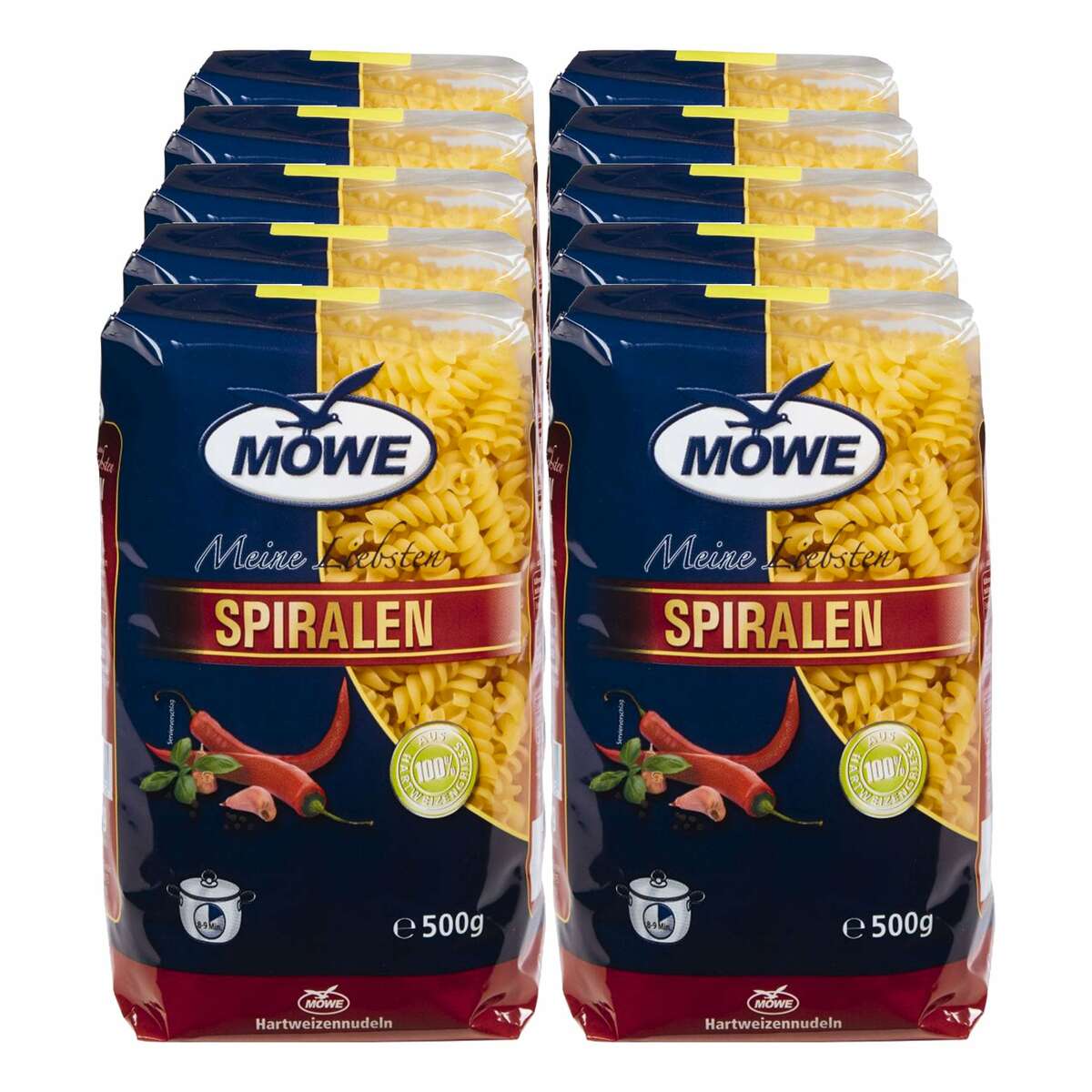 Bild 1 von Möwe Meine Liebsten Spiralen 500 g, 10er Pack