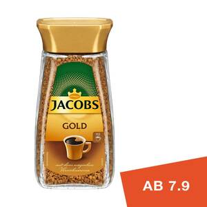 JACOBS GOLD  löslicher Bohnenkaffee, versch. Sorten,  je 200-g-Glas,  Niedrigster Gesamtpreis der letzten 30 Tage: 6,49 €