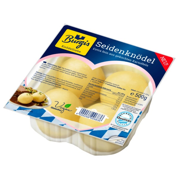 Bild 1 von Burgis Seidenknödel vegan glutenfrei 500g