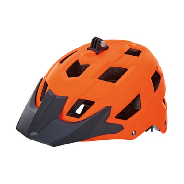 Bild 1 von Fahrradhelm mit Halter für Action Cam orange 54-58 cm