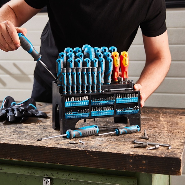 Bild 2 von WORKZONE XXL-Schraubendreher- und Bit-Set, 100-tlg.