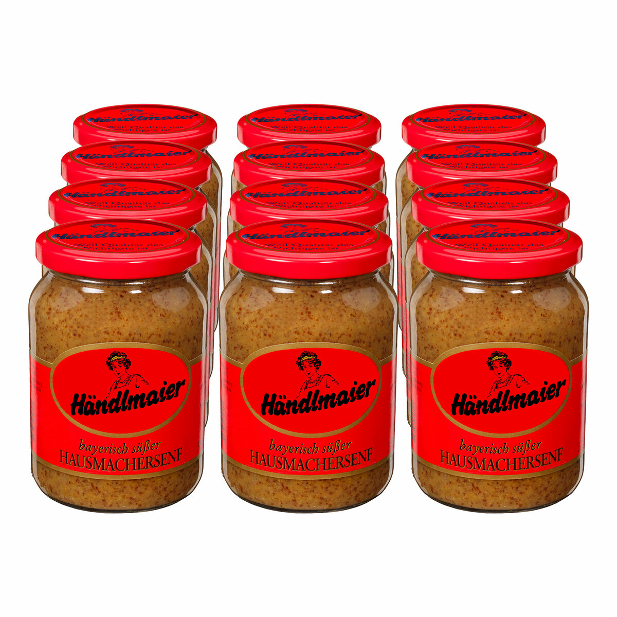 Bild 1 von Händlmaier Hausmachersenf Süß 335 ml, 12er Pack