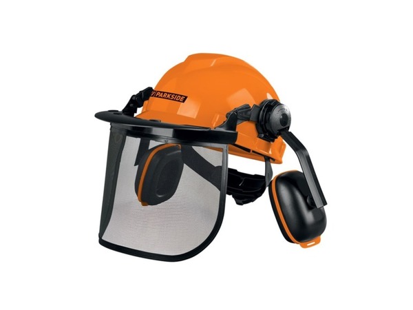 Bild 2 von PARKSIDE® Forstschutzhelm, geeignet für Arbeiten mit Schneidegeräten, klappbares Visier