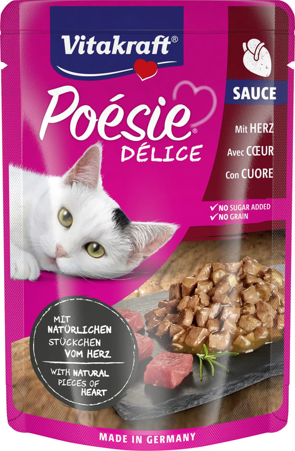 Bild 1 von Vitakraft Poésie Katzenfutter Délice Sauce Herz 85 g