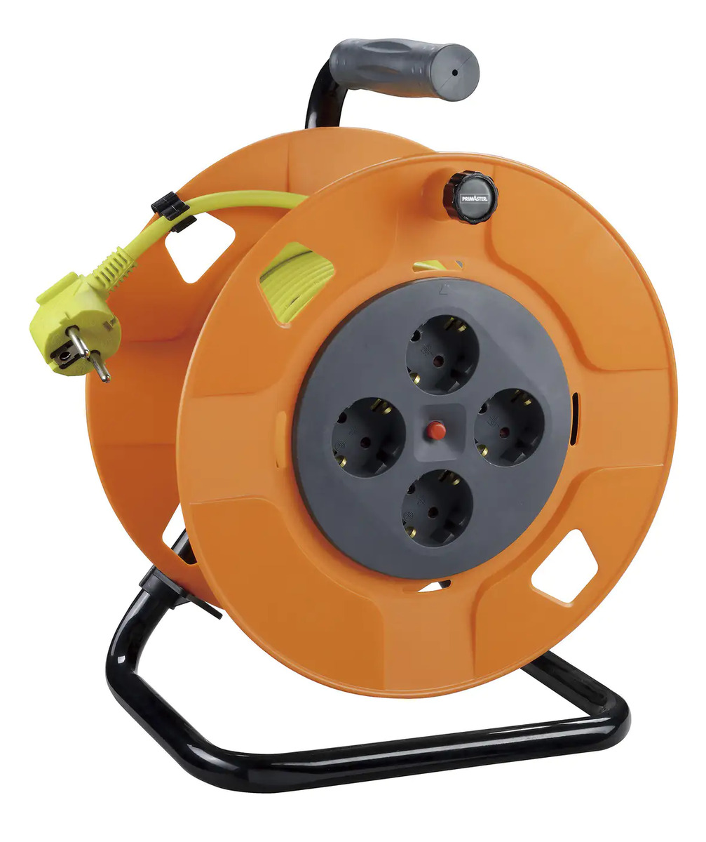 Bild 1 von Primaster Kabeltrommel Innen 40 m 4 Schutzkontaksteckdosen, H05VV-F 3G1,5